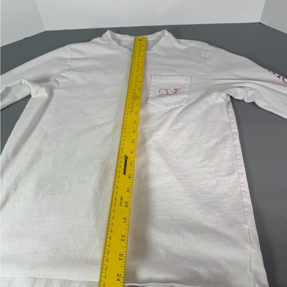 Vineyard Vines White and Red Long Sleeve Tee (Teen 18xl, women’s small)…with hat - Picture 7 of 13